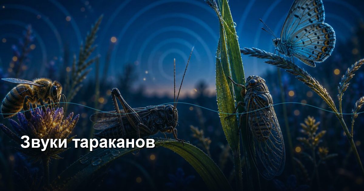Sounds of cockroaches