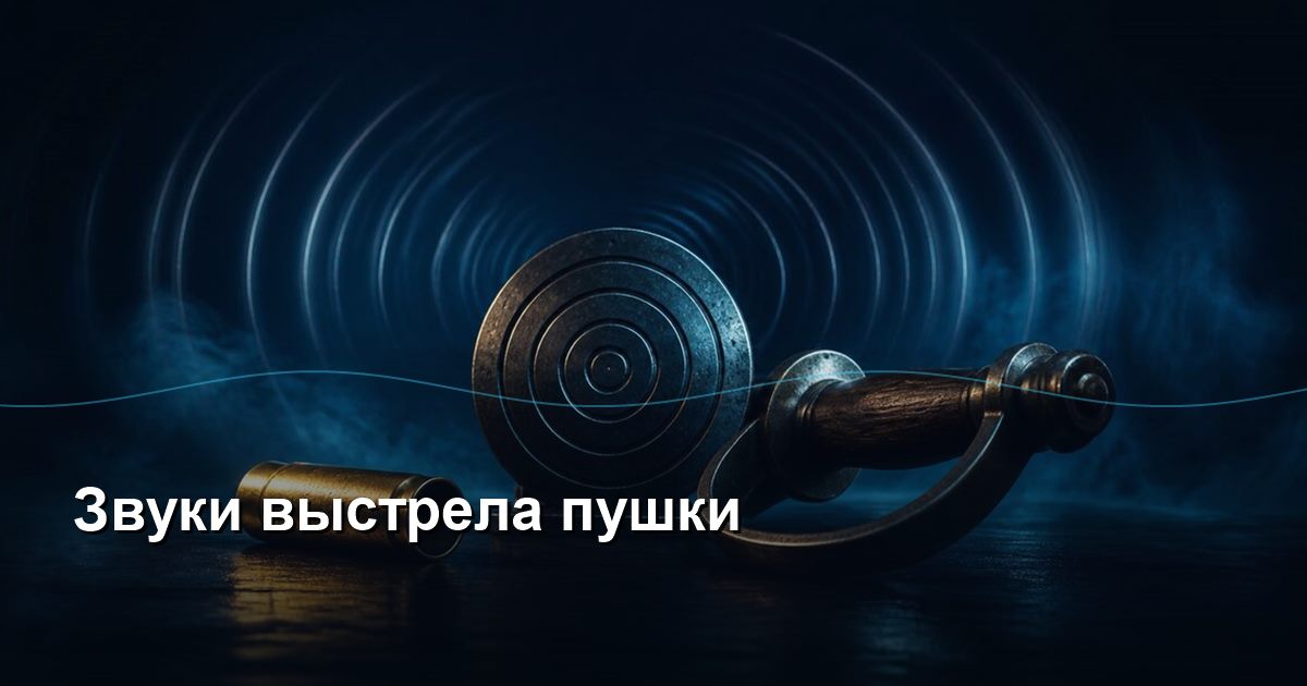 Sounds of a cannon shot