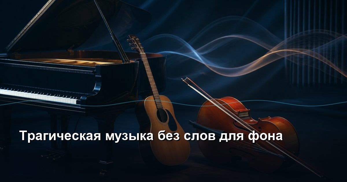 Tragic music without words for the background