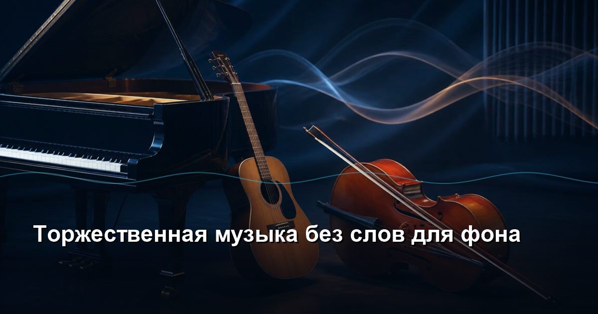 Solemn music without words for the background