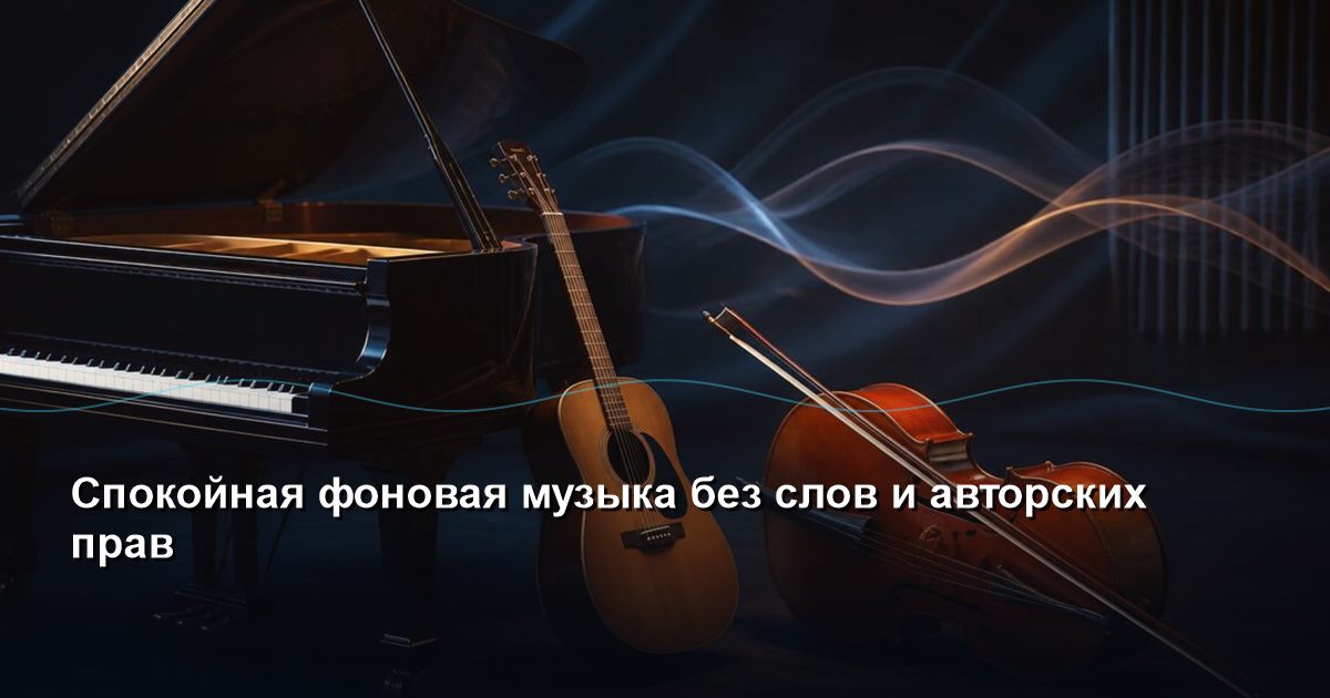 Soothing background music without words and copyrights