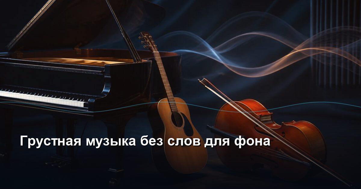 Sad music without words for the background