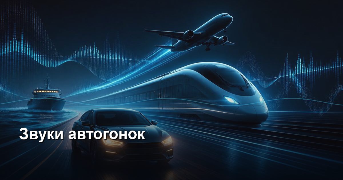 Звуки автогонок