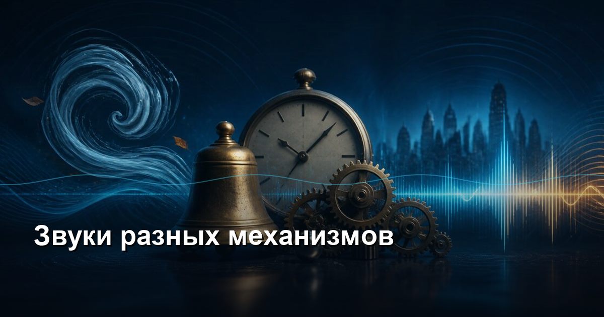 Sounds of different mechanisms