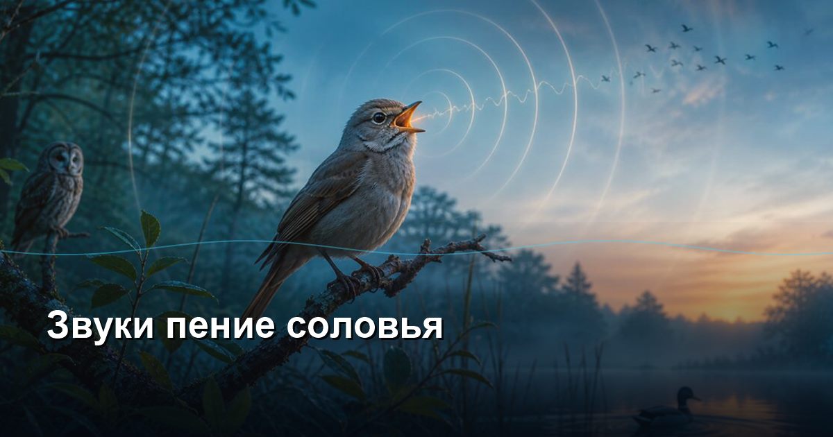 Sounds of a nightingale singing